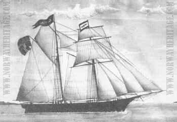 This is a schooner with topsails