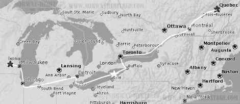 Map - Inland route