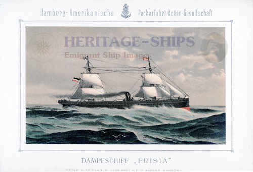 Frisia – The steamship Frisia was built in 1872 at Greenock by Caird…