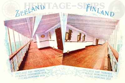 Finland and Zeeland (2) - 1st class promenade