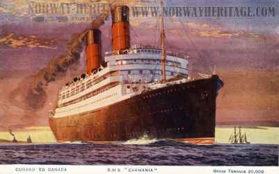 Carmania – Cunard Line steamship built 1905 at Glasgow by John Brown &…