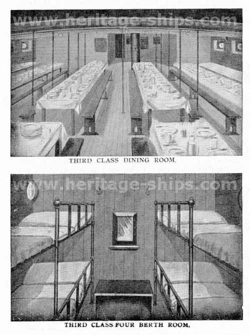 Third-class accommodation - ca. 1900.