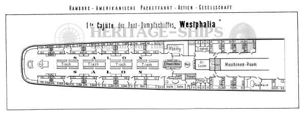 Westphalia (1) - plan of 1st class