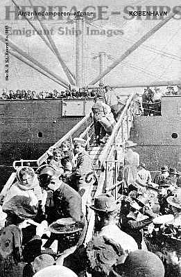 Emigrants embarking at Copenhagen
