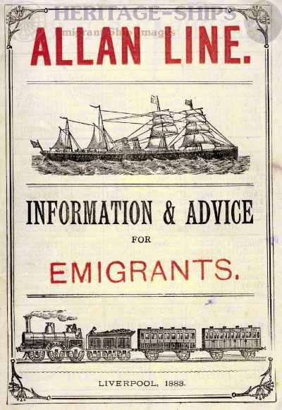 Information & Advice for Emigrants, 1883