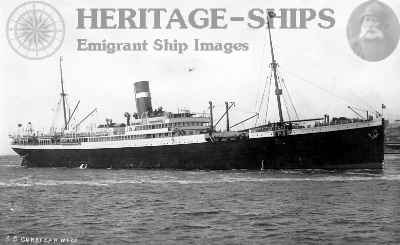 Corsican – Allan Line steamship built 1907 at Glasgow by Barclay…