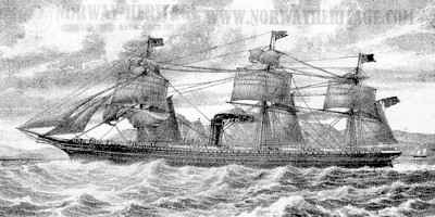City of Brussels – Inman Line steamship, built 1869