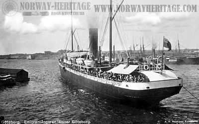Ariosto departing Gothenburg