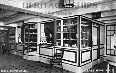 Montcalm (2) - 3rd class book stall