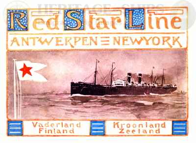 Red Star Line, Anwerpen - New York