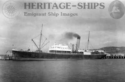 Salmo – Picture of the S/S Salmo of the Wilson Line. Picture shows…