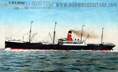 Ionian – in Allan Line colors
