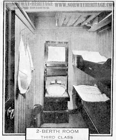 Two-berth room, 3rd class