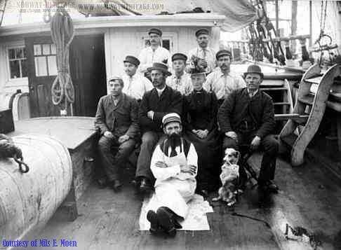 The crew aboard the Septentrio