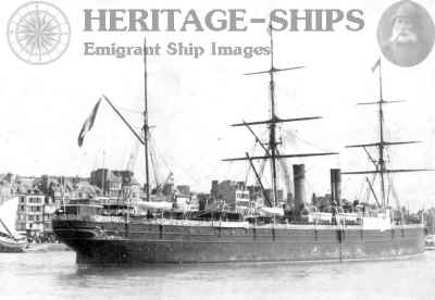 Amerique – French Line steamship built 1864 at St. Nazaire