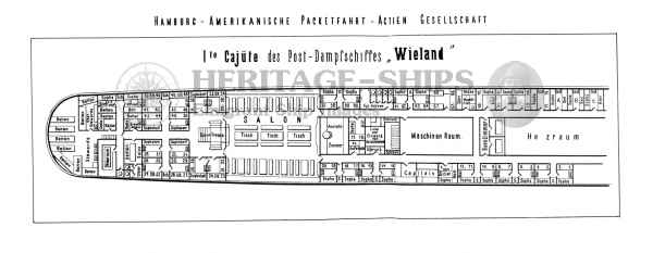 Wieland - Plan of the First-Class Accommodation