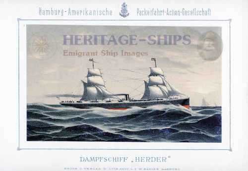 Hamburg America Line steamship Herder