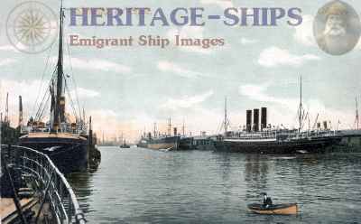 Columbia (2) - Aanchor Line steamship, at Glasgow