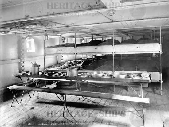 The steerage - 3rd class accommodation