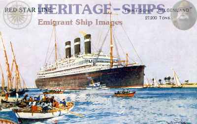 Belgenland (2) - Red Star Line Line steamship