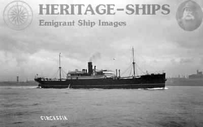 Circassia (2) – Anchor Line steamship built 1903 by D. & W. Henderson for…