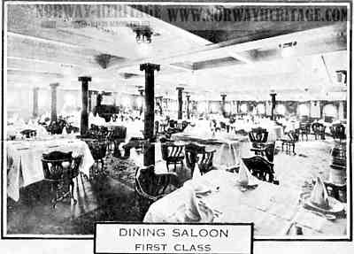 The dining room, 1st class