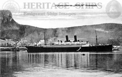 S/S Berlin (2) at Hommelvik during WW1