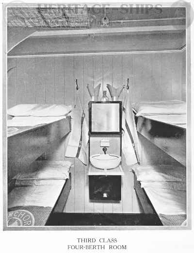 Cameronia (2) - 3rd class 4-berth room