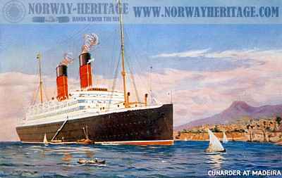 Cunarder at Madeira
