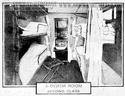 Second class, four-berth room