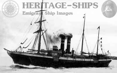Lake Ontario – Photo of the Beaver Line steamship Lake Ontario, built 1887…