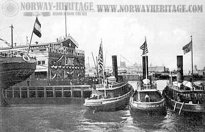 Hamburg America Line pier at Hoboken
