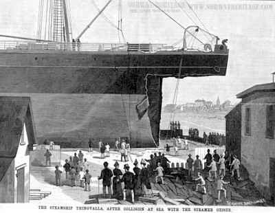   The Collision between the Thingvalla and the Geiser, Details of the disaster 