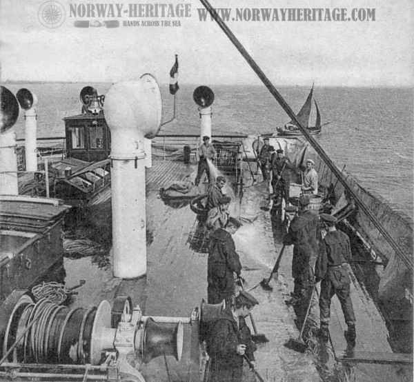 Working on deck