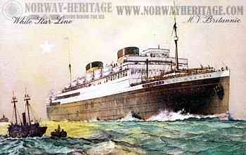 Britannic (3) – White Star Line ship built 1930 at Belfast, Ireland by…