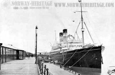 Regina – Dominion Line steamship built 1918 at Glasgow by Harland…