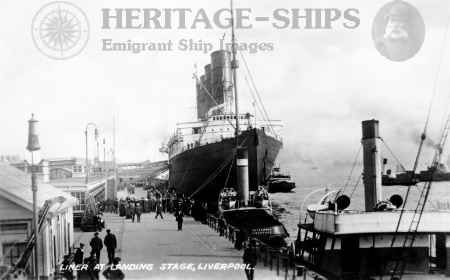 Cunard Line steamship Lusitania - at Liverpool
