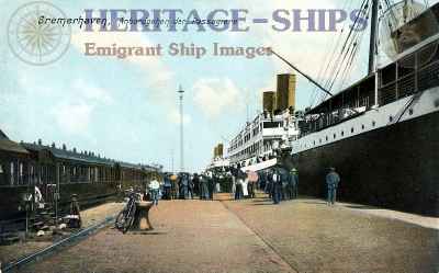 Boarding at Bremerhaven