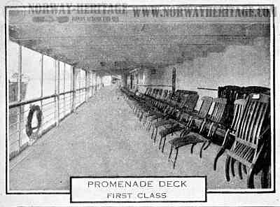 The promenade deck 1st class