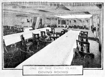 Third class dining room