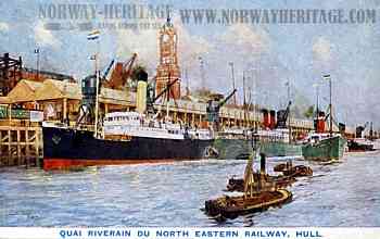 Hull, steamship wharf