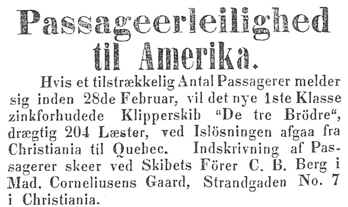 De Tre Brødre 1857