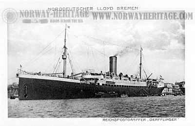 Derfflinger – Norddeutscher Lloyd steamship built 1907 at Danzig by F.…