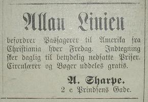 Allan Linien 1885 - A. Sharpe