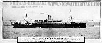 Drottningholm – Swedish America Line steamship, ex Virginian of the Allan…