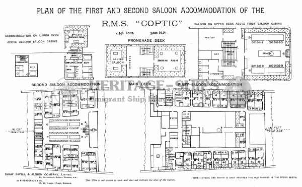Coptic - Cabin plan