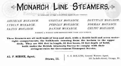 Monarch Line advertisement