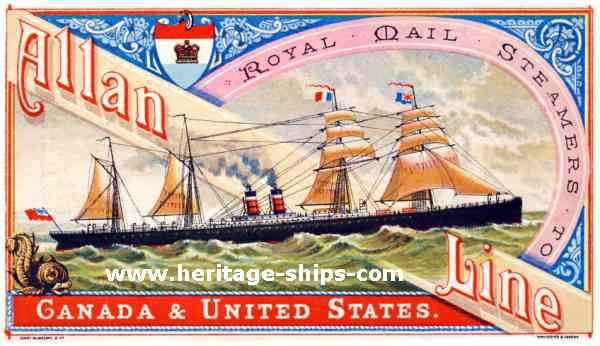 Allan Line - to Canada & United States