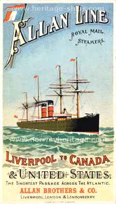 Allan Line advert