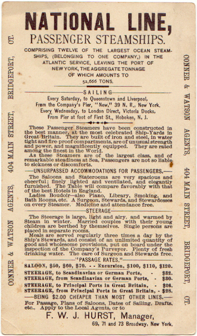 National Line advertisement